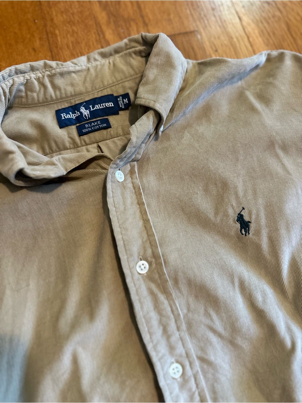 Vintage Polo Ralph Lauren Corduroy Button Down Shirt - Men’s Medium
